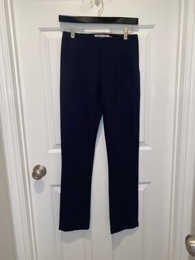 MM. Lafleur Pant Trousers Slim Leg Side Zip Dark Navy Blue RSUC-20-145 Size 2